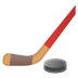 Cómo se ve el emoji Hockey sobre hielo en Google.