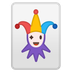 Bagaimana emoji Joker kelihatan di Google.