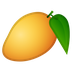 Cómo se ve el emoji Mango en Google.