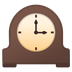 Cómo se ve el emoji Reloj de sobremesa en Google.