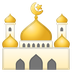 Bagaimana emoji Masjid kelihatan di Google.