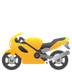 Hvordan Motorcykel emoji ser ud på Google.