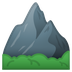 A quoi ressemblent les emoji Montagne sur Google.