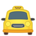 A quoi ressemblent les emoji Taxi de face sur Google.