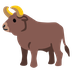 Bagaimana emoji Lembu jantan kelihatan di Google.