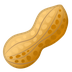 Bagaimana emoji Kacang tanah kelihatan di Google.