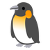 Bagaimana emoji Penguin kelihatan di Google.