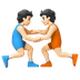 Hvordan Brydere: lys teint emoji ser ud på Google.
