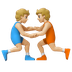 Hvordan Brydere: medium til lys teint emoji ser ud på Google.