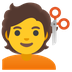 Cómo se ve el emoji Persona cortándose el pelo en Google.