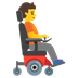 A quoi ressemblent les emoji Personne en fauteuil motorisé vers la droite sur Google.