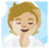 A quoi ressemblent les emoji Personne au hammam: peau moyennement claire sur Google.