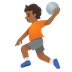 A quoi ressemblent les emoji Personne jouant au handball: peau mate sur Google.