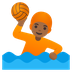 A quoi ressemblent les emoji Personne jouant au water-polo: peau mate sur Google.