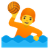 A quoi ressemblent les emoji Personne jouant au water-polo sur Google.