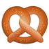 Bagaimana emoji Pretzel kelihatan di Google.