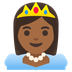 A quoi ressemblent les emoji Princesse: peau mate sur Google.