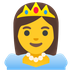 A quoi ressemblent les emoji Princesse sur Google.