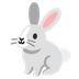 A quoi ressemblent les emoji Lapin sur Google.