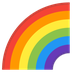 A quoi ressemblent les emoji Arc-en-ciel sur Google.