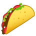 Cómo se ve el emoji Taco en Google.