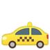 Cómo se ve el emoji Taxi en Google.