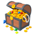 Hvordan Skattekiste emoji ser ud på Google.