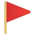 Google에서세모 깃발그림 이모티콘이 어떻게 보이는지.