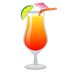 A quoi ressemblent les emoji Cocktail tropical sur Google.