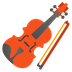 Hvordan Violin emoji ser ud på Google.