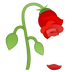 Hvordan Vissen blomst emoji ser ud på Google.