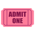 How Admission Tickets emoji looks on Joypixels.