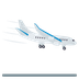 How Airplane Arrival emoji looks on Joypixels.