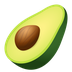 Bagaimana Avocado emoji terlihat di Joypixels.