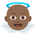 How Baby Angel: Medium-Dark Skin Tone emoji looks on Joypixels.