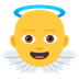 How Baby Angel emoji looks on Joypixels.