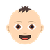 Wie Baby: helle Hautfarbe Emoji auf Joypixels aussieht.