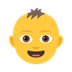 How Baby emoji looks on Joypixels.