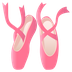 Bagaimana Ballet Shoes emoji terlihat di Joypixels.