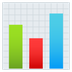 Bagaimana Bar Chart emoji terlihat di Joypixels.