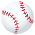 How Baseball emoji looks on Joypixels.