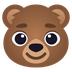 How Bear emoji looks on Joypixels.