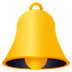 Bagaimana Bell emoji terlihat di Joypixels.