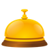 How Bellhop Bell emoji looks on Joypixels.