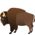 How Bison emoji looks on Joypixels.