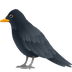 How Black Bird emoji looks on Joypixels.