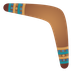 Bagaimana Boomerang emoji terlihat di Joypixels.