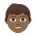 Bagaimana Boy: Medium-Dark Skin Tone emoji terlihat di Joypixels.