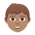 How Boy: Medium Skin Tone emoji looks on Joypixels.