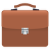 How Briefcase emoji looks on Joypixels.